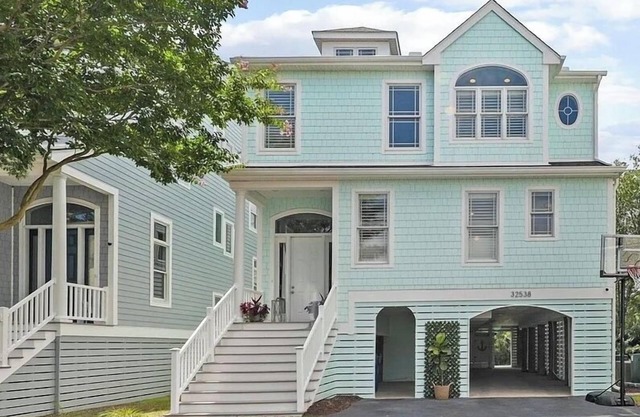 New listing! Waterfront retreat just minutes to the beach. Sleeps 14