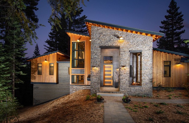 New modern home with spectacular view on 5 private acres