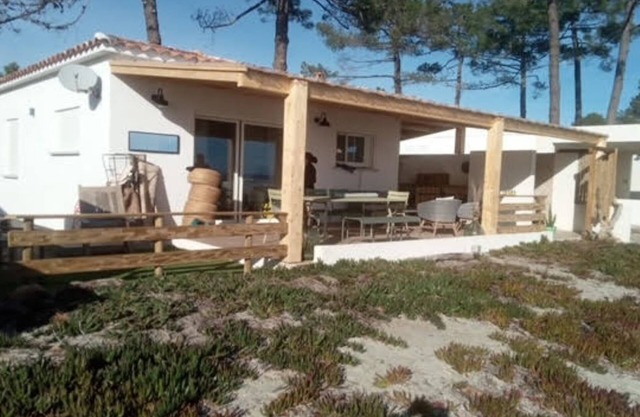 Newly renovated beachfront bungalow with terrace
