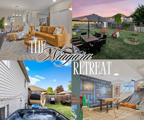 Niagara Retreat|HotTub|Sauna|Games|15 Min to Falls