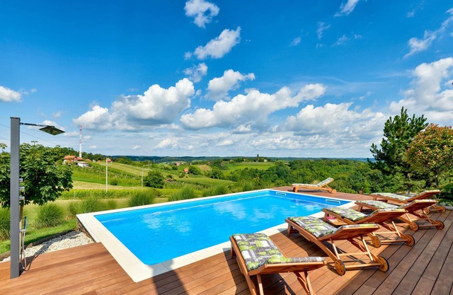 Not far from Zagreb is this beautiful vacation home with private pool.