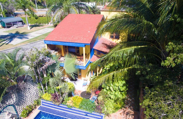 Not 'near' the beach. Not 'beach view'. We're ON the beach!