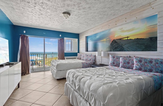 Ocean View Hotel Room with Balcony- 2 Full Beds