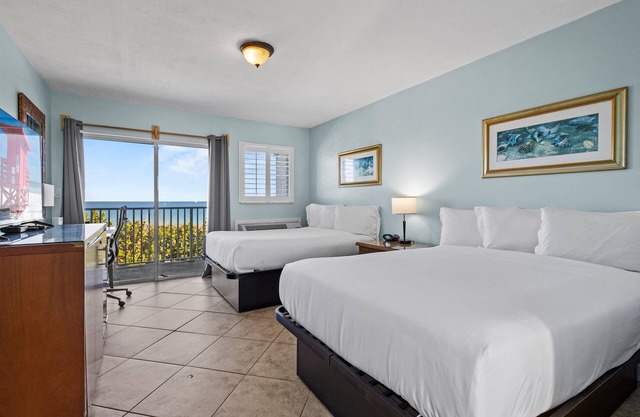 Ocean View Hotel Room with Balcony- 2 Full Beds #18