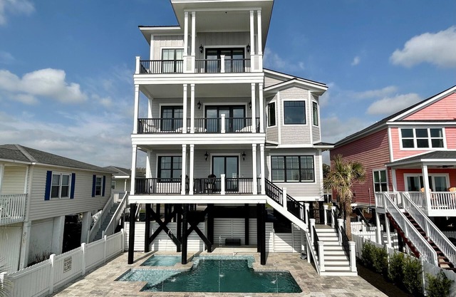 Oceanfront 10 BR Beach House with a Private Pool and Hot Tub! Dune Our Thing