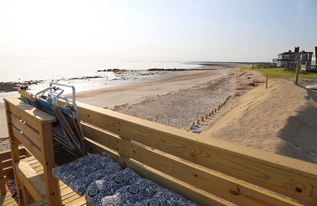 Oceanfront Beach Cottage Views of Cape Cod Bay and Canal