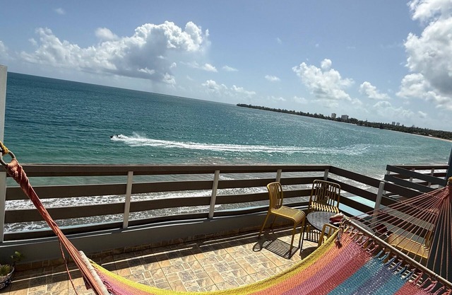 Oceanfront Paradise on Luquillo Beach 2-bedroom rooftop Puerto Rico Island
