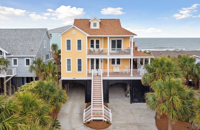 Oceanfront w/Pool, Panoramic Deck Views, 5BDR | Folly Ocean Breeze by AvantStay