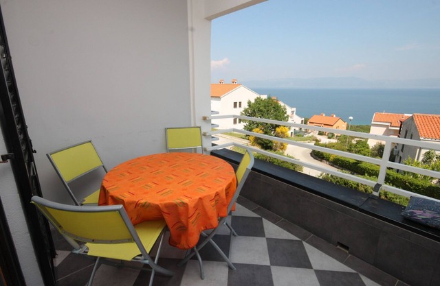 One bedroom apartment with terrace and sea view Ravni, Labin (A-7661-a)