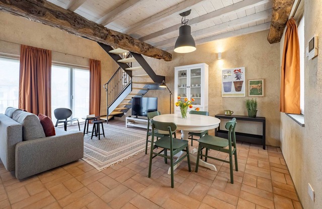 One Bedroom Loft Style Apartment in Restored Farmhouse