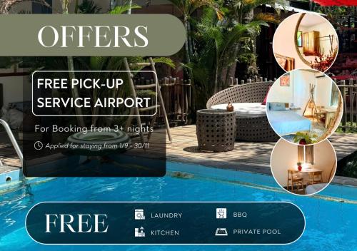 Ong Lang Cozy House with pool - 500m to the beach