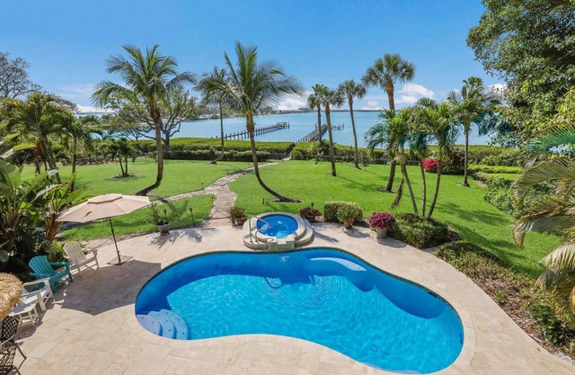 Palma Sola Bay House! Private Dock, Heated Pool/Spa, Game Room & More!