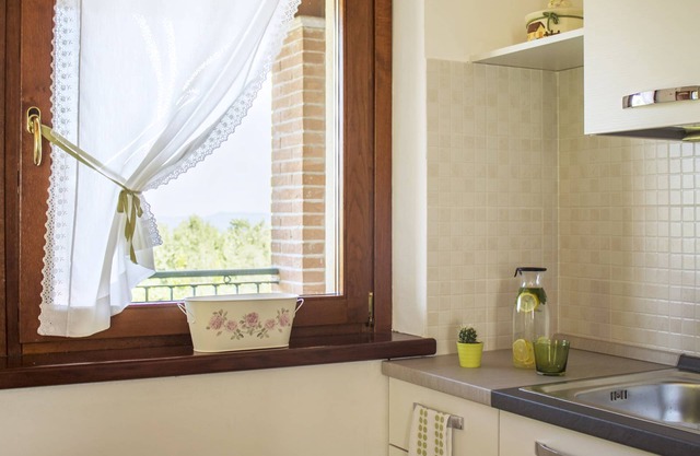 Panoramic apartment in villa with garden