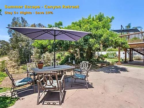 Peaceful Canyon View 2BR near La Jolla & Beaches