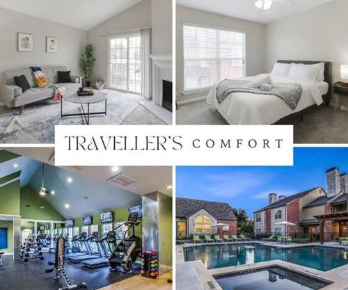 Peaceful & Stylish, 1BD with Resort-Style Pool&Gym