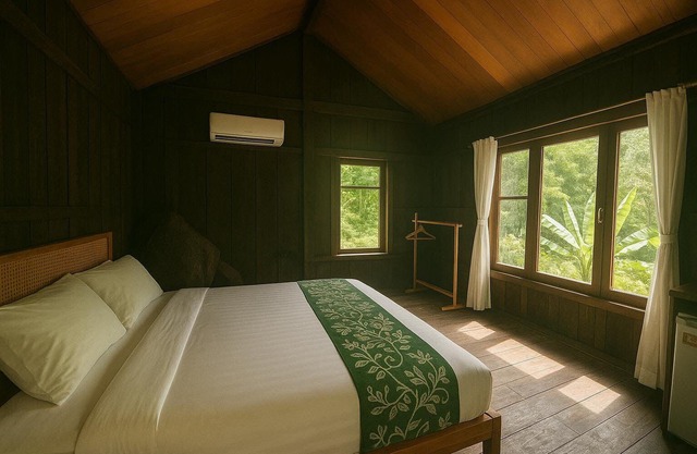 Peaceful, air-conditioned jungle bungalow - less than 5mins from Lamai beach