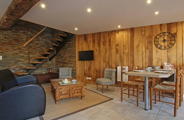 Peaceful village house with private garden, terrace, and modern amenities in Genêts