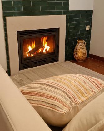 Peach House T2 Fireplace