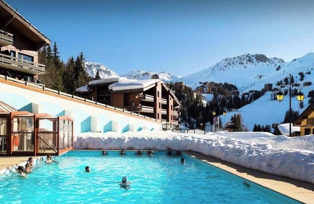 Plagne 1800 - Studio 4 people with swimming pool - 150m from the chairlift