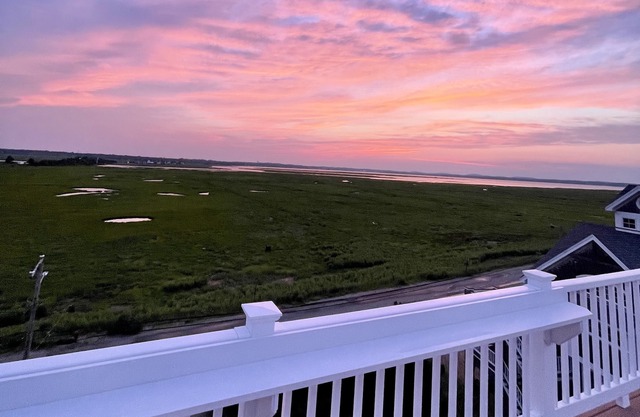 Plum Island Waterfront with 360 water views and roof deck!