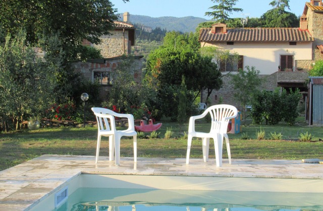 Podere Casorbica with free parking, large garden, private pool.