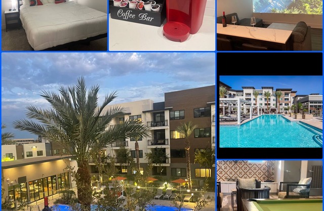 Pool Side Apartment With Private Cinema in Scottsdale next to the Mayo Clinic