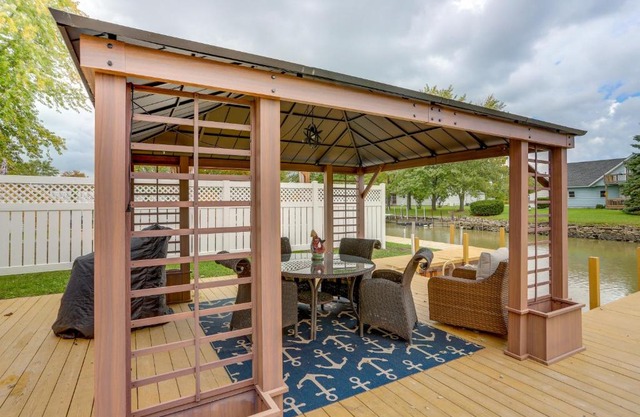 Port Clinton Home with Private Dock and Gazebo!