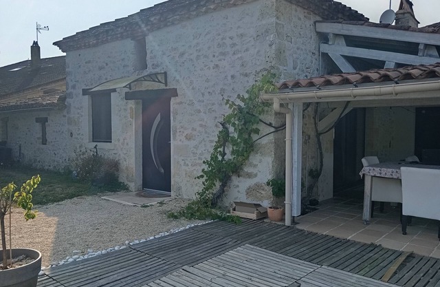 Pretty stone house