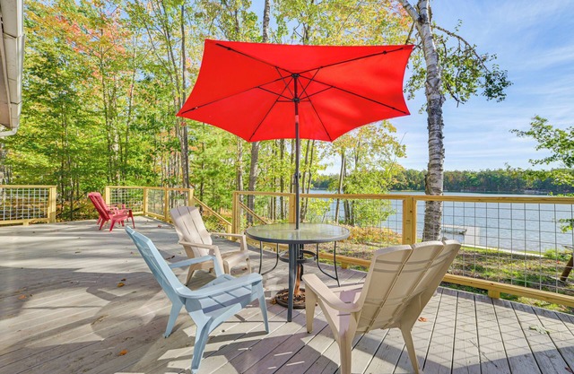 Private Dock, Near Skiing: Lakefront Gaylord Home