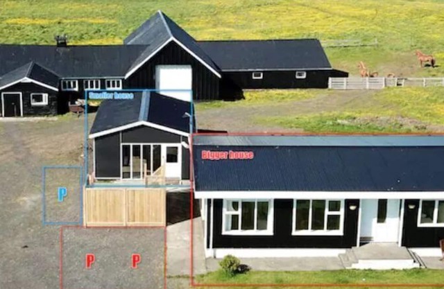 Private house on a family farm