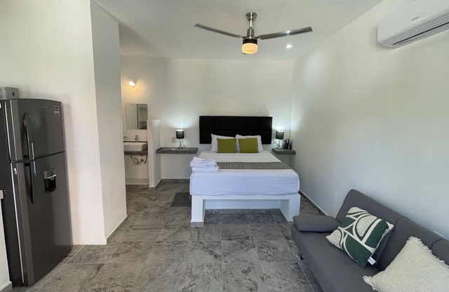 Private Lavish Studio w/kitchen #4. Balcony. Downtown. Punta Norte | Isla Mujeres