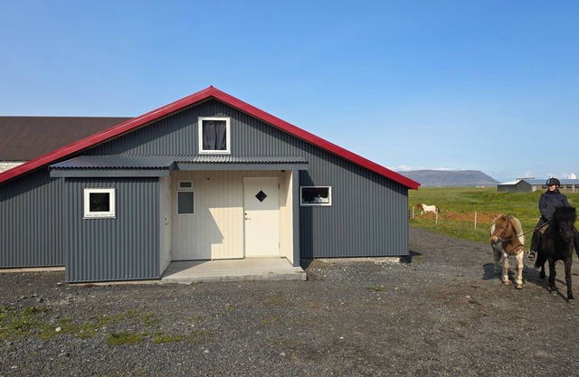 Private stable apartment at Cora's Icelandic horse farm in South Iceland
