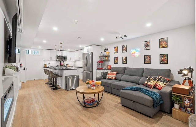 Private theatre, themed rooms, and comfort near Whyte Ave & Downtown