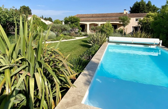Provencal villa with landscaped garden, salt pool and petanque court