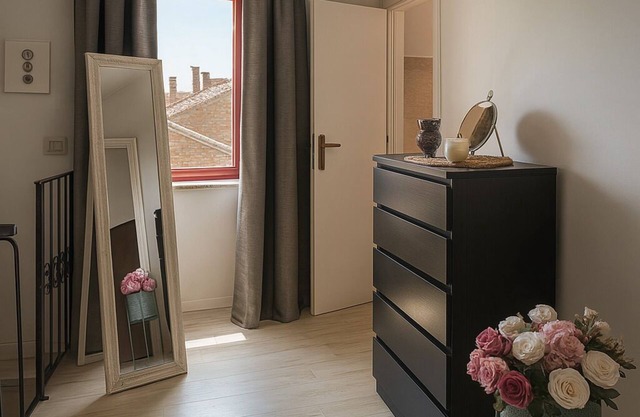 Quiet area, with parking for cars and bikes, close to lakes and the waterfall