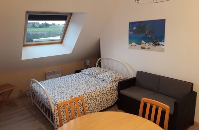 Quiet studio on first floor with steep staircase