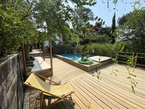 Résidence 157-soulac Sur Mer - 157 - Maison de Charme de Style Basque avec Piscine Privée MAE-7391