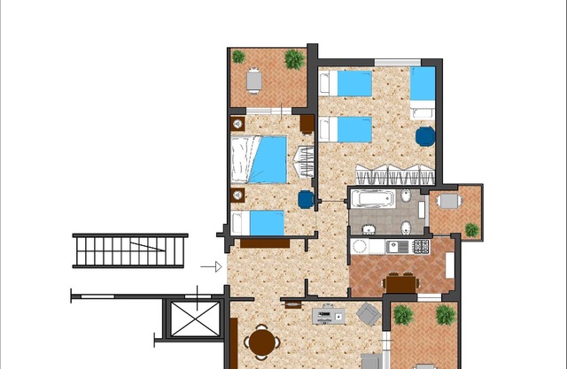 Raffaele Apartment Roma-Pisana,Tranquility,Comfort,suitable for groups families