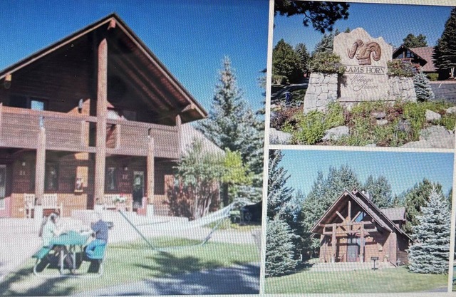 Rams Horn Village Resort with exquisite views of the Rocky Mountains