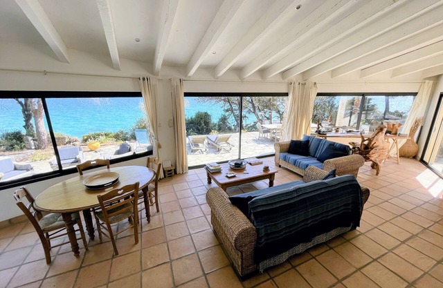 Rare and unique waterfront location with direct beach access!