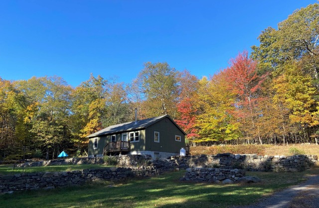 Rare opportunity to rent Accord NY cabin with wood stove, expansive property
