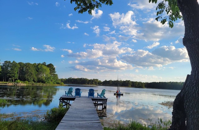 Relaxing newly-renovated 3/2 lakeside retreat with private dock