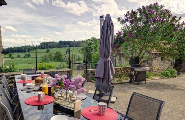 Renovated stone cottage with garden and WiFi in Chalmazel-Jeansagnière