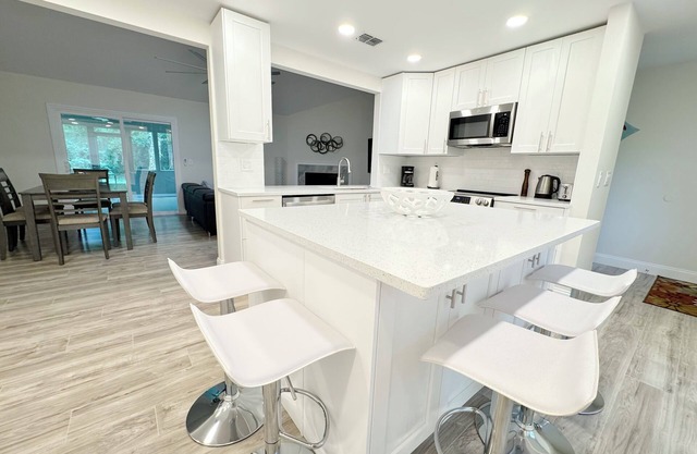 Renovated 3BR, 2BA home in top neighborhood just minutes from the beach.
