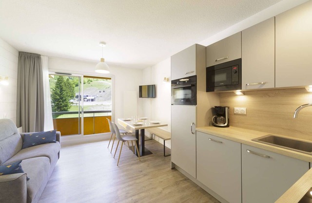 Renovated studio in Gourette, 4 people, pets allowed, wifi