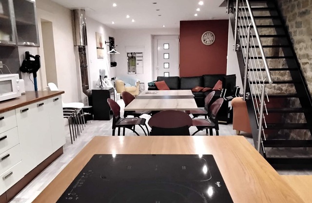 renovated winegrower's village house enclosed green space