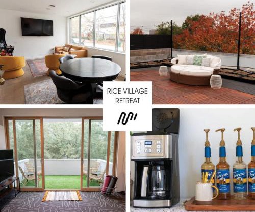 Rice Village Retreat - Rooftop deck - Sleeps 12