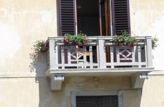 Rina's balcony on San Gimignano