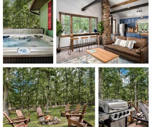 River Access Cabin w Hot Tub Kayaks WiFi Grill