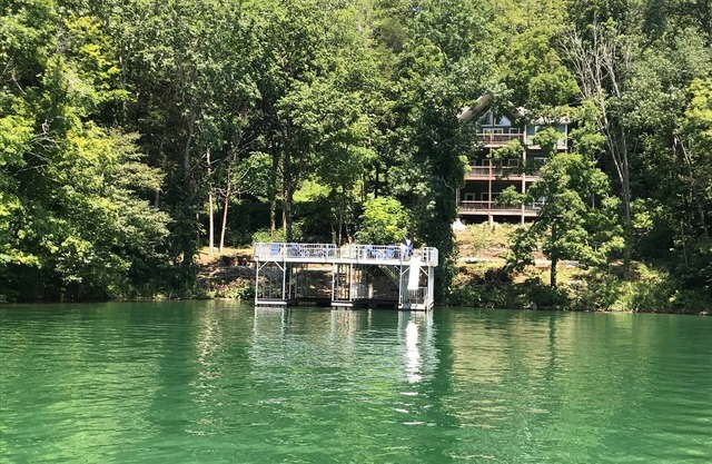 Rock of Ages: 2 Covered Slips, dble decker dock w/slide in deep water quiet cove